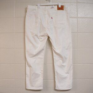 Levis Mens 541 Athletic Taper Jeans 40x30 White Stretch Denim NWT